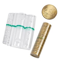 Blister Per Monete 50 Centesimi Da 50 Pz Portamonete Fascia Verde 1