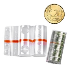 Blister Per Monete 20 Centesimi Da 50 Pz Portamonete Fascia Rossa 1