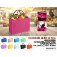 Borsa Arianna in juta tinta laminata con manici in corda da 50cm, chiusura zip e taschino interno - Dimensioni 48x34x19. 13