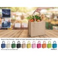 Borsa Mare GELSO In Juta con manico - Cm 24x24x17 8