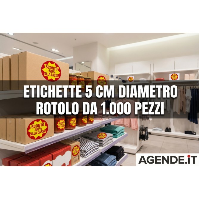 Etichette Adesive Offerta Speciale, Rosso e Giallo, 2.000 Etichette, 2 Rotoli, Adesivi Promozionali per Negozi 4