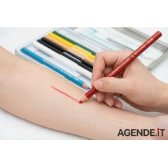 Dermatograph Matita Dermatografica 7600, Mina 4.4mm, per Pelle Tessuti Vetro Plastica Ceramica, Blu, 18cm 1 2