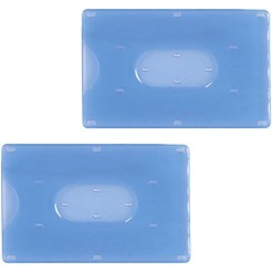 Porta Tessere in Plastica Rigida 9x6 cm - PZ 2, per Carte di Credito e Tessera Magnetica 1