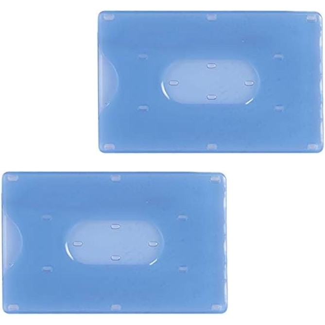 Porta Tessere in Plastica Rigida 9x6 cm - PZ 2, per Carte di Credito e Tessera Magnetica 1