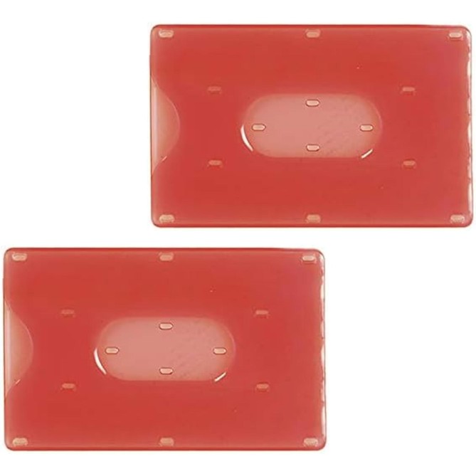 Porta Tessere in Plastica Rigida 9x6 cm - PZ 2, per Carte di Credito e Tessera Magnetica 3