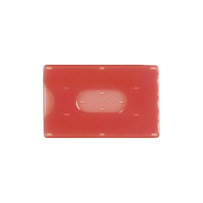 Porta Tessere in Plastica Rigida 9x6 cm - PZ 2, per Carte di Credito e Tessera Magnetica 6