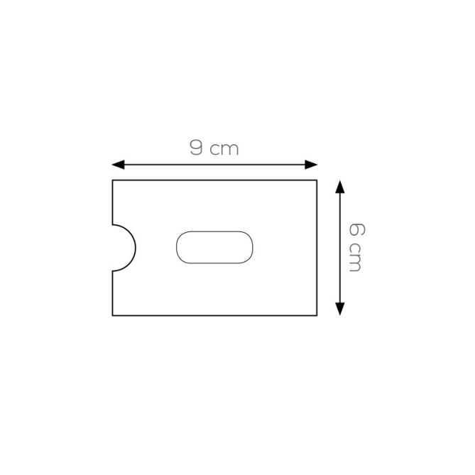 Porta Tessere in Plastica Rigida 9x6 cm - PZ 2, per Carte di Credito e Tessera Magnetica 8