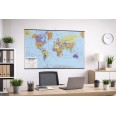 Carta Geografica Murale Planisfero Mondo 100x140 Scolastica Bifacciale Fisica E Politica 1 30.000.000 3