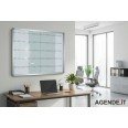 Bacheca Portachiavi Da 180 Posti Con Ante Scorrevoli In Vetro E Struttura Alluminio 90x120cm 2