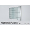 Bacheca Portachiavi Da 180 Posti Con Ante Scorrevoli In Vetro E Struttura Alluminio 90x120cm 3