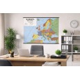 Carta Geografica Murale Europa 100x140 Scolastica Bifacciale Fisica E Politica 1 3.500.000 5