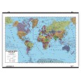 Carta Geografica Murale Planisfero Mondo 100x140 Scolastica Bifacciale Fisica E Politica 1 30.000.000 5