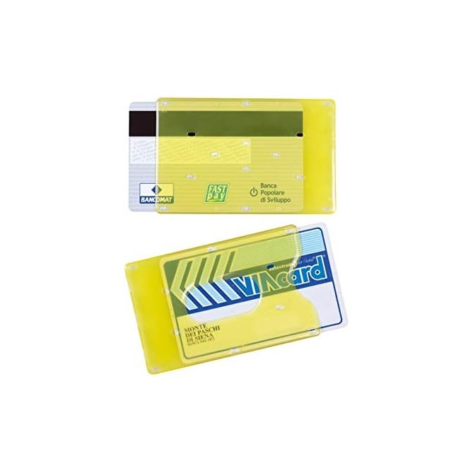 Porta Tessere in Plastica Rigida 9x6 cm, per Carte di Credito e Tessera Magnetica, 200 Pezzi 3