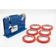 Sigillatrice per Sacchetti a Nastro in Metallo Automatica Sigilla Chiudi Sacchetti per Plastica e Cellophane 22 x 15 cm 5