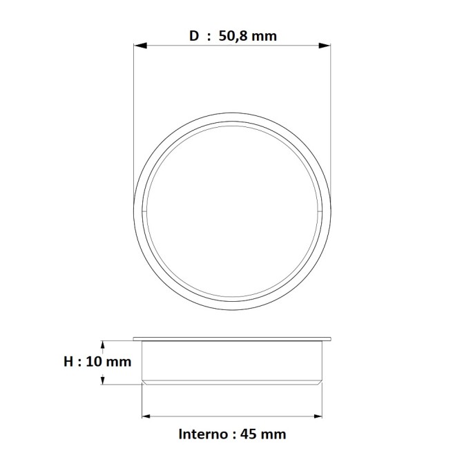 Tappi in Plastica semiTrasparente per Tubi, 10 pezzi , Diametro 45mm, per Spedizioni e Uso Generale 3