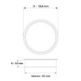 Tappi in Plastica semiTrasparente per Tubi, 10 pezzi , Diametro 45mm, per Spedizioni e Uso Generale 3