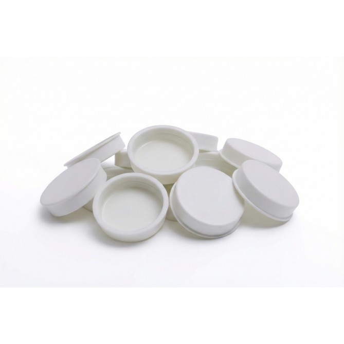 Tappi in Plastica semiTrasparente per Tubi, 10 pezzi , Diametro 45mm, per Spedizioni e Uso Generale 6