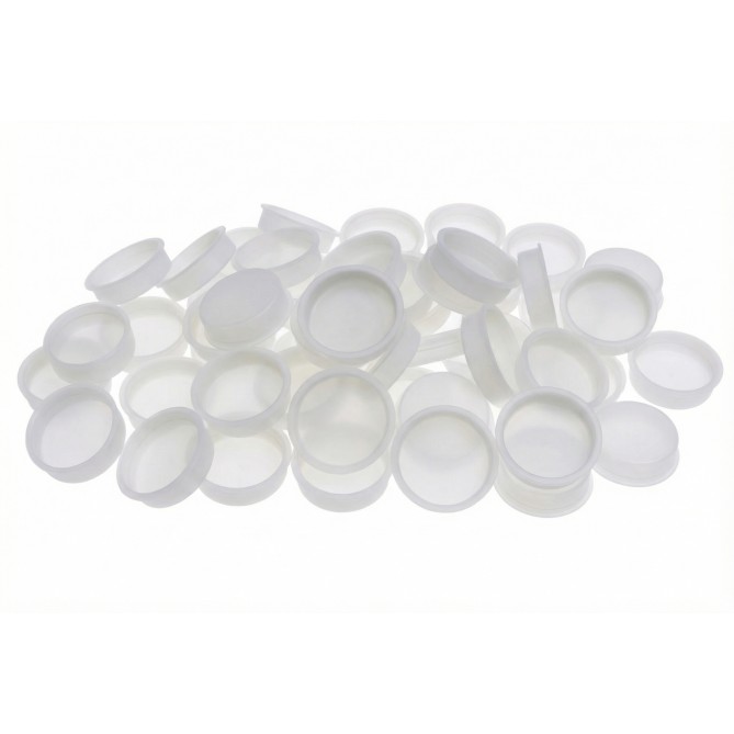 Tappi in Plastica semiTrasparente per Tubi, 50 pezzi , Diametro 45mm, per Spedizioni e Uso Generale 6