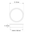 Tappi in Plastica semiTrasparente per Tubi, 10 pezzi , Diametro 28,5 mm, per Spedizioni e Uso Generale 7