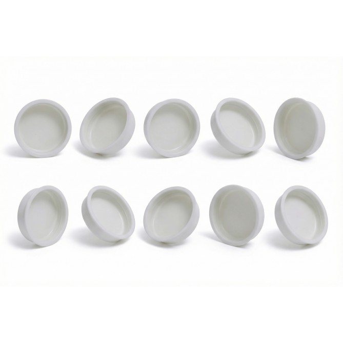 Tappi in Plastica semiTrasparente per Tubi, 50 pezzi , Diametro 28,5 mm, per Spedizioni e Uso Generale 3