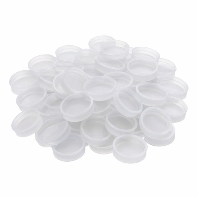 Tappi in Plastica semiTrasparente per Tubi, 50 pezzi , Diametro 28,5 mm, per Spedizioni e Uso Generale 7