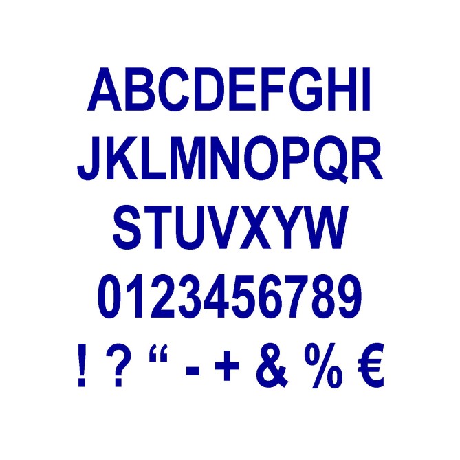 Lettere e Numeri Adesivi in Plastica Lucida CLASSIC ,20 cm Altezza, per Vetrine e Pareti, Resistenti Agenti Atmosferici, 5 Pez 7