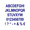 Lettere e Numeri Adesivi in Plastica Lucida CLASSIC ,20 cm Altezza, per Vetrine e Pareti, Resistenti Agenti Atmosferici, 5 Pez 7