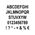 Lettere e Numeri Adesivi in Plastica Lucida CLASSIC ,20 cm Altezza, per Vetrine e Pareti, Resistenti Agenti Atmosferici, 5 Pez 8
