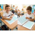 Ricambi Didattici Facilitati per Dislessia e Disgrafia, 1 RIGO, A4 con 4 Fori, 40 Fogli da 100gr RINFORZATI, 4a e 5a El 8
