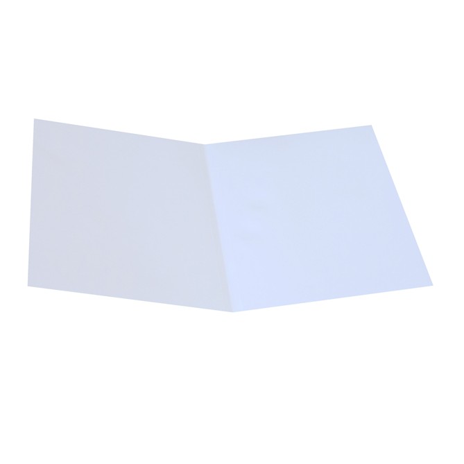 Cartelle Portadocumenti PERSONALIZZATE in Cartoncino Semilucido, Bianco, 350 gr, 22,5 x 32 cm, 2 Tasche, 50 Pezzi, senza lembi 2