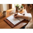 Ricambio Agenda Organizer Settimanale 2027, Bilingue, 9,5x17cm, 90gr, Bianco, 2 Pagine per Settimana 10