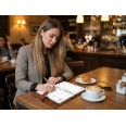 Ricambio Agenda Organizer Settimanale 2027, Bilingue, 9,5x17cm, 90gr, Bianco, 2 Pagine per Settimana 12