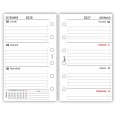 Ricambio Agenda Organizer Settimanale 2027, 7x12cm, 90gr, Bianco 2