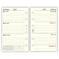 Ricambio Agenda Organizer Settimanale 2027, 7x12cm, 80gr, Avorio 1