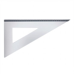 Squadra In Alluminio Professionale Con Smusso 60 Gradi 30cm 3