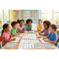 Tabelline per bambini in cartoncino formato A3 30x42 cm -  2 pezzi 6