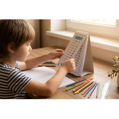 Tabelline Per Bambini Con Base In Cartoncino 21x7cm Da Numero 1 A 12 1 2