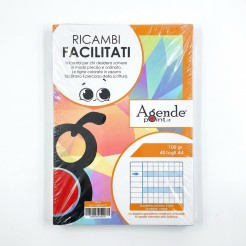 Ricambi Didattici Facilitati per Dislessia e Disgrafia, Quadretti 5mm, A4 con 4 Fori, 40 Fogli da 100gr RINFORZATI, 3a Elem. 11