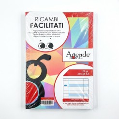 Ricambi Didattici Facilitati per Dislessia e Disgrafia, RIG. A, A4 con 4 Fori, 40 Fogli da 100gr RINFORZATI, 1a e 2a El 5