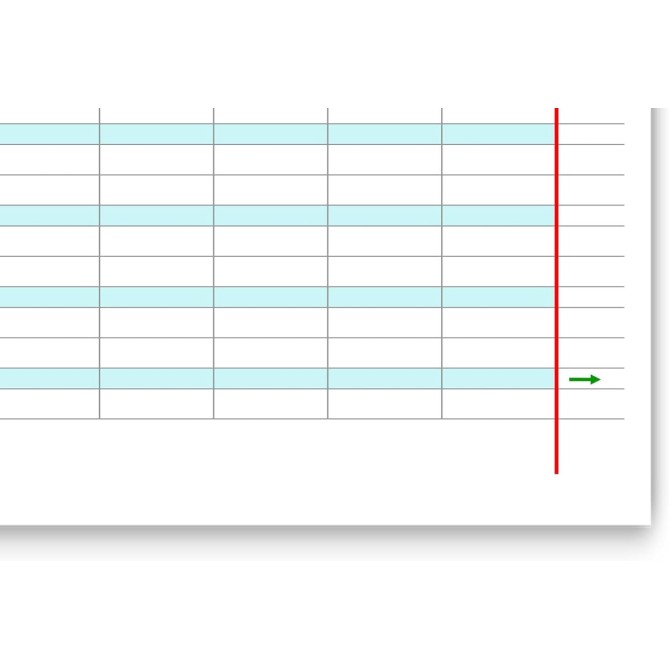 Ricambi Didattici Facilitati per Dislessia e Disgrafia, RIG. A, A4 con 4 Fori, 40 Fogli da 100gr RINFORZATI, 1a e 2a El 6