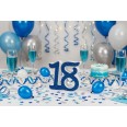 Numero 18 in 3D di Polistirolo con Glitter Blu, 10 cm Altezza, Decorazione per Compleanni e Torte 4