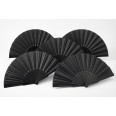 5 Pezzi - Ventaglio Con Stecche In Plastica E Tessuto In Poliestere 23cm 4