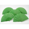 5 Pezzi - Ventaglio Con Stecche In Plastica E Tessuto In Poliestere 23cm 6