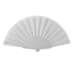 5 Pezzi - Ventaglio Con Stecche In Plastica E Tessuto In Poliestere 23cm 1 2