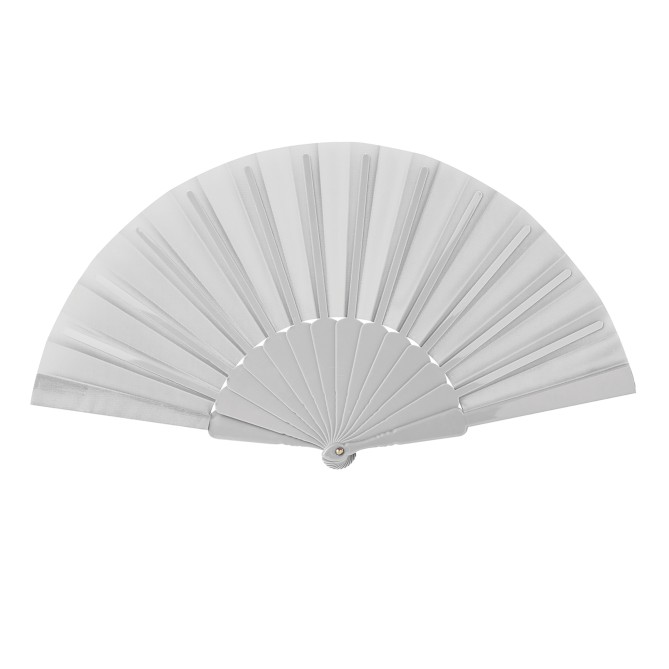5 Pezzi - Ventaglio Con Stecche In Plastica E Tessuto In Poliestere 23cm 7