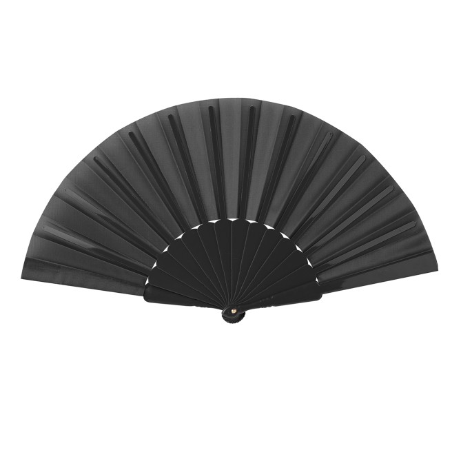 5 Pezzi - Ventaglio Con Stecche In Plastica E Tessuto In Poliestere 23cm 9