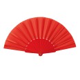 5 Pezzi - Ventaglio Con Stecche In Plastica E Tessuto In Poliestere 23cm 10