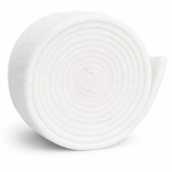 Cancellino in Feltro Rotondo Bianco per Lavagne, Diametro 8 cm, Altezza 3 cm, Cancella Gesso e Pennarello 1