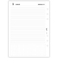 Agende Ricambio Giornaliero 2027 A5 15x21 cm, 6 Fori Universali, con Sezione DotGrid, Carta 80 g/m² 3