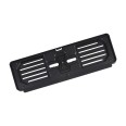 Set 2 pz - Portatarghe in Plastica posteriore e anteriore, 36x13 cm e 52x11 cm, Nero, con 12 Ganci di Fissaggio 4